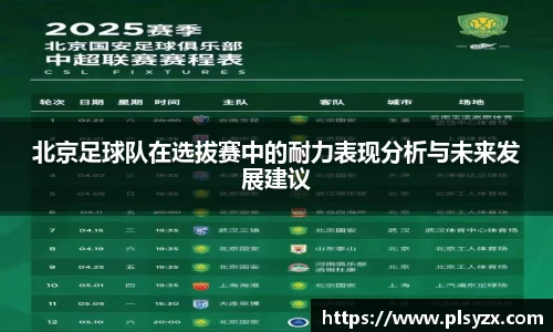 北京足球队在选拔赛中的耐力表现分析与未来发展建议